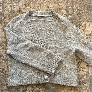 Abercrombie & Fitch Gray Cardigan Sweater